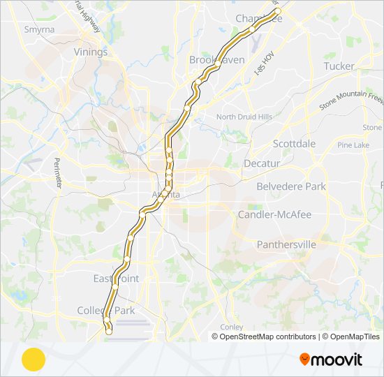 GOLD subway Line Map