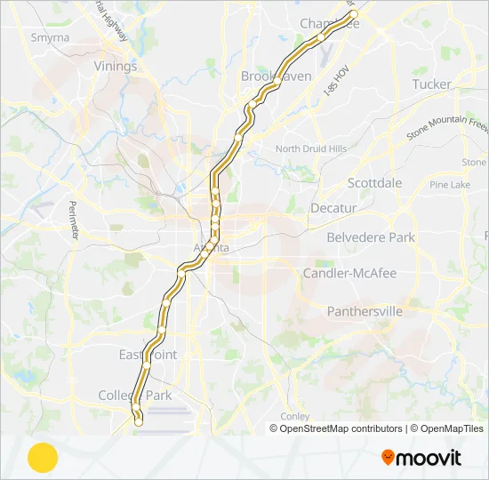 GOLD Subway Line Map