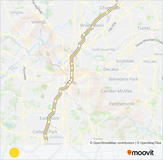 GOLD Subway Line Map