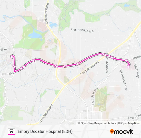 EMORY DECATUR HOSPITAL EDH Route: Schedules, Stops & Maps - Emory ...