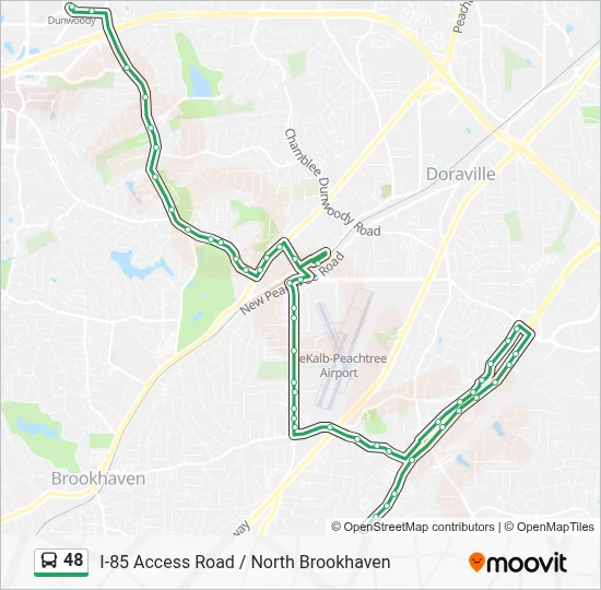 48 Route: Schedules, Stops & Maps - Dunwoody Station (Updated)
