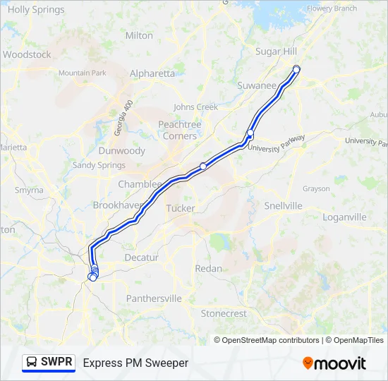 SWPR Bus Line Map