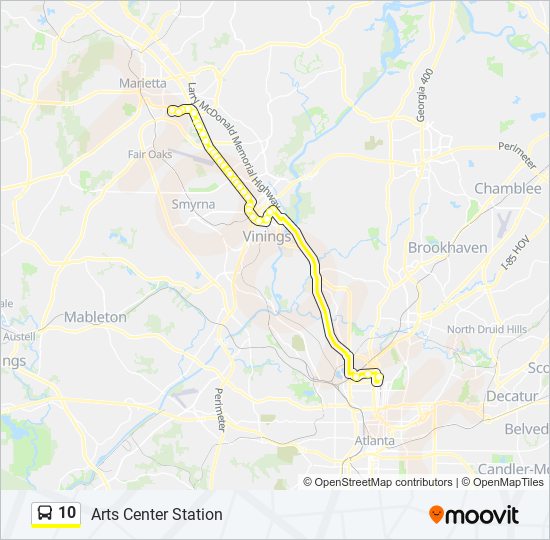 10 bus Line Map