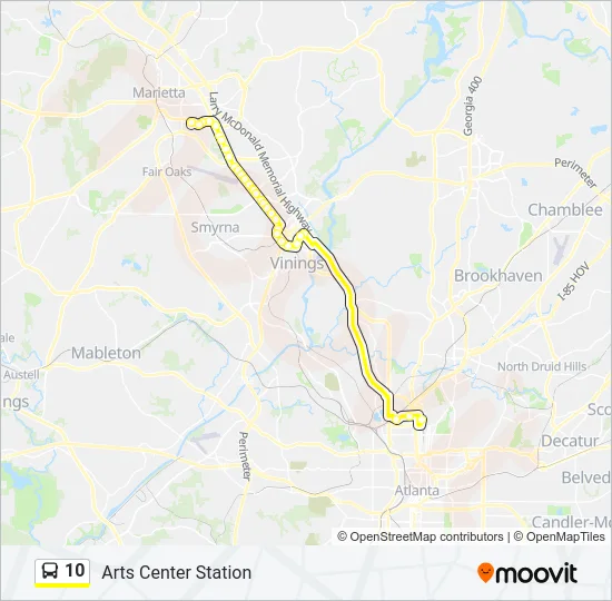 10 Bus Line Map