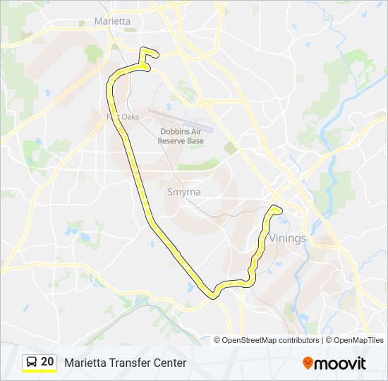 20 bus Line Map