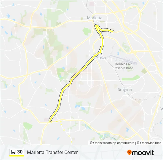 Cct Bus Schedule Route 30 30 Route Schedules Stops Maps Marietta Transfer Center Updated