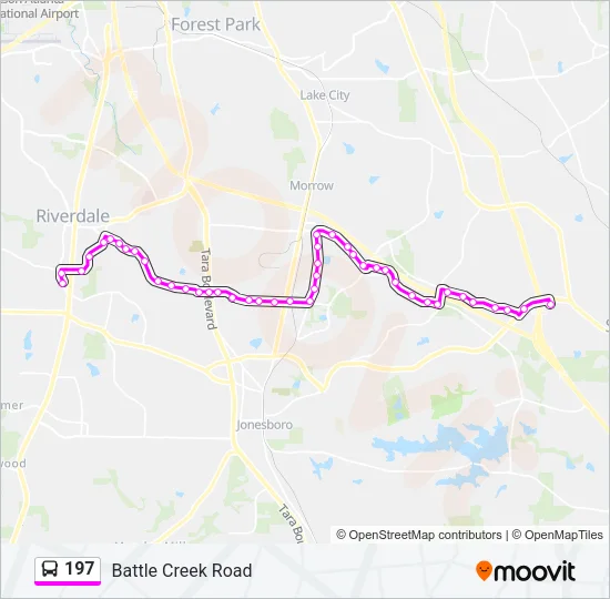 197 Bus Line Map