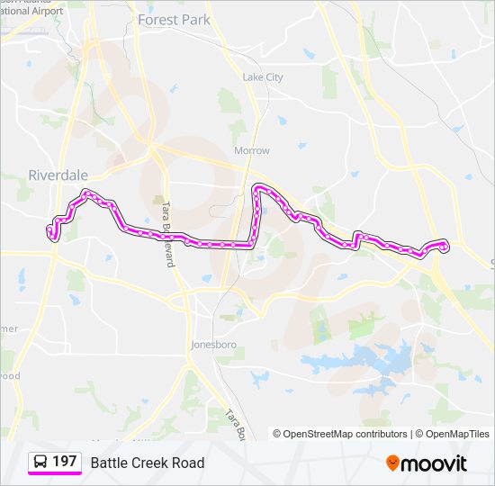 197 Bus Line Map