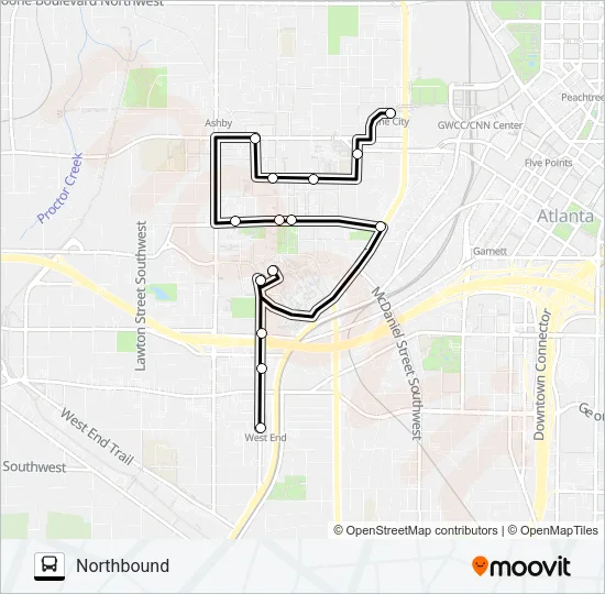 AUC SHUTTLE Bus Line Map
