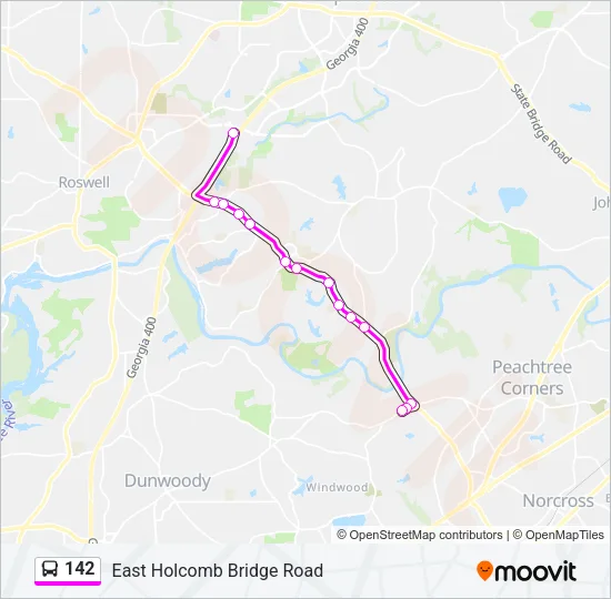 142 Bus Line Map