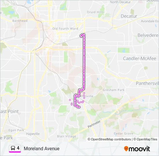 4 Bus Line Map