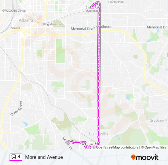 4 bus Line Map