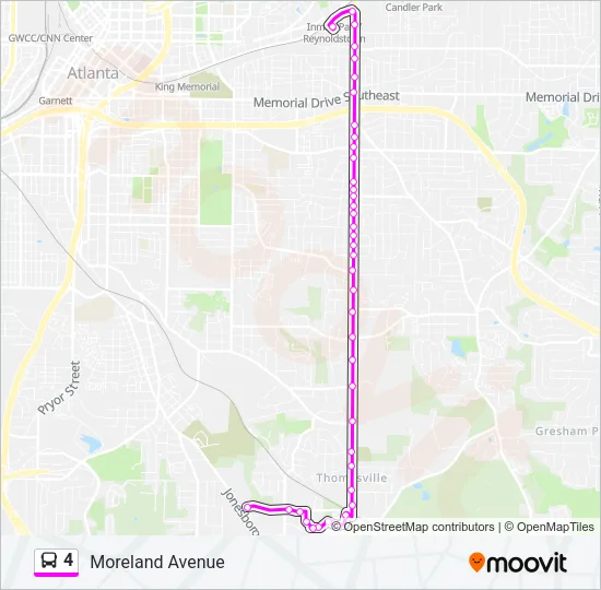 4 Bus Line Map