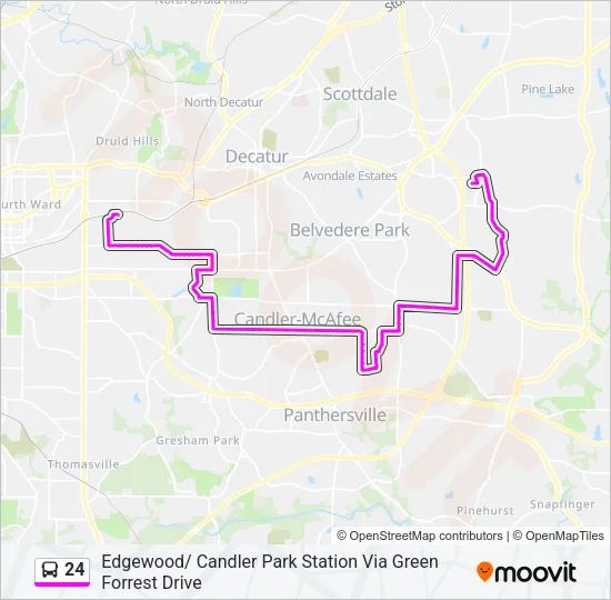 24 Bus Line Map
