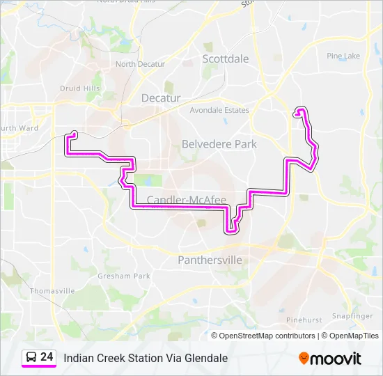 24 Bus Line Map