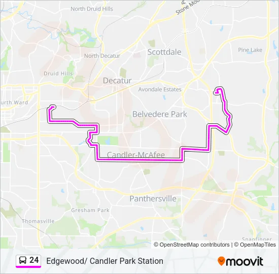 24 Bus Line Map