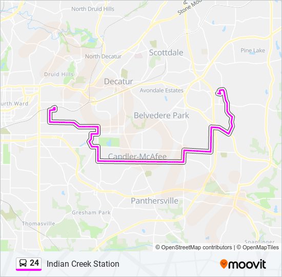 24 bus Line Map