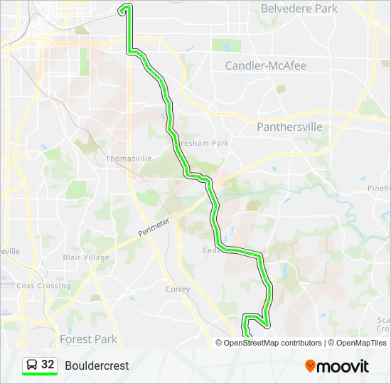 32 Bus Line Map