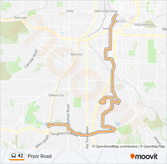 42 Bus Line Map