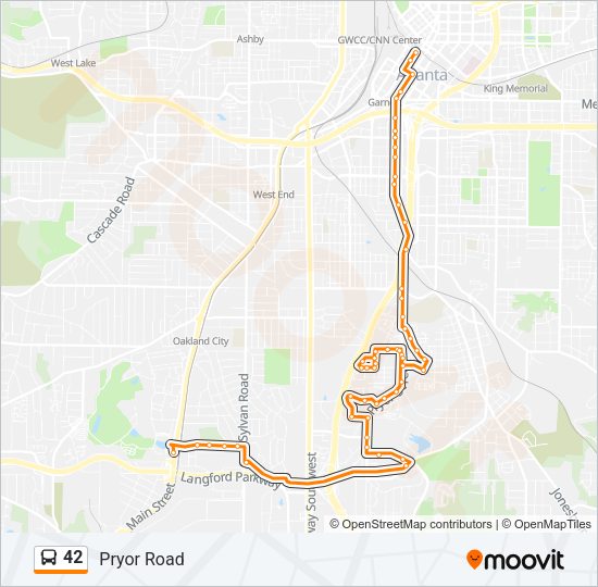 42 Bus Line Map