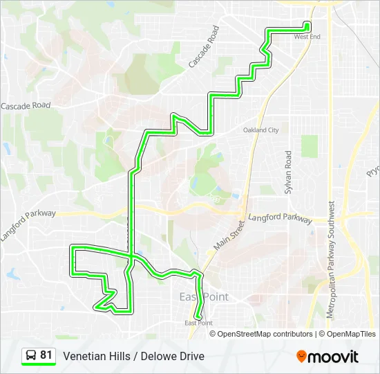 81 Bus Line Map