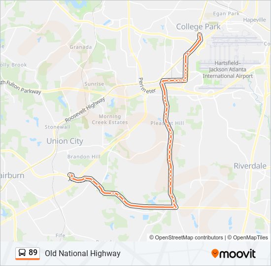 89 Route: Schedules, Stops & Maps - Union City (Updated)