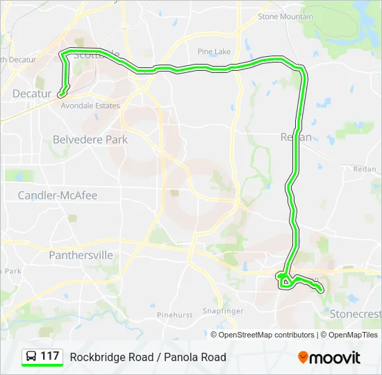 117 Bus Line Map