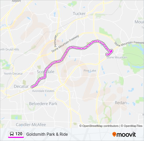 120 Bus Line Map