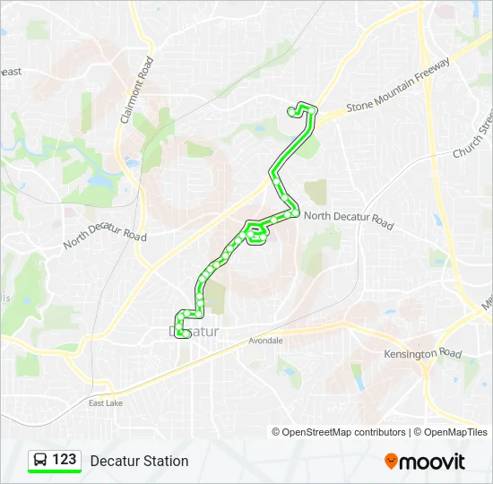 123 Bus Line Map