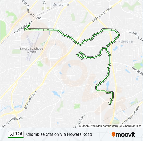 126 Bus Line Map