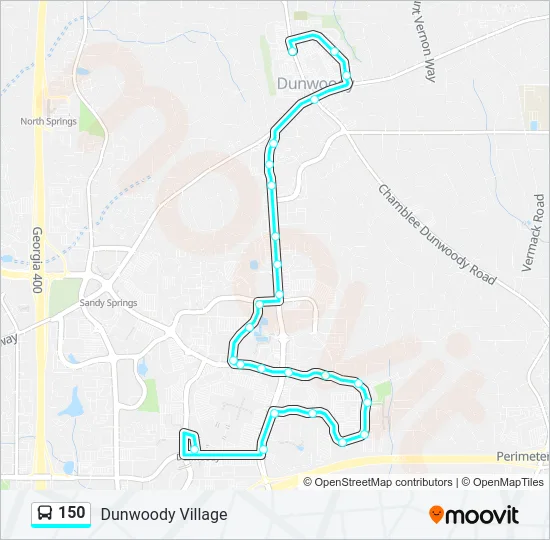 150 Bus Line Map
