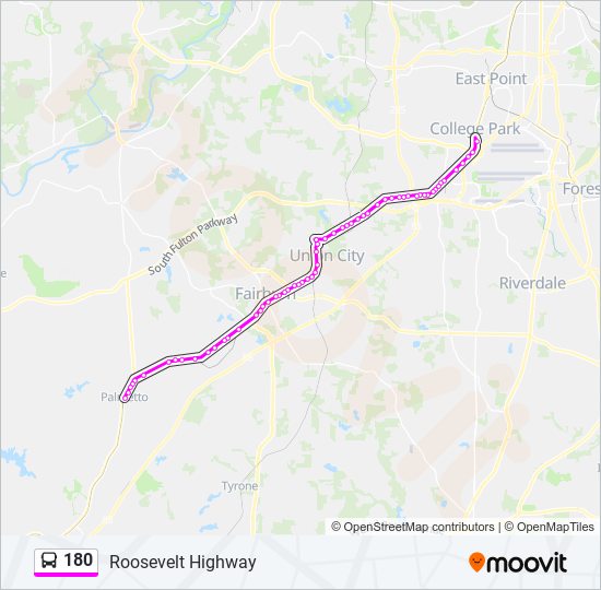 180 Bus Line Map