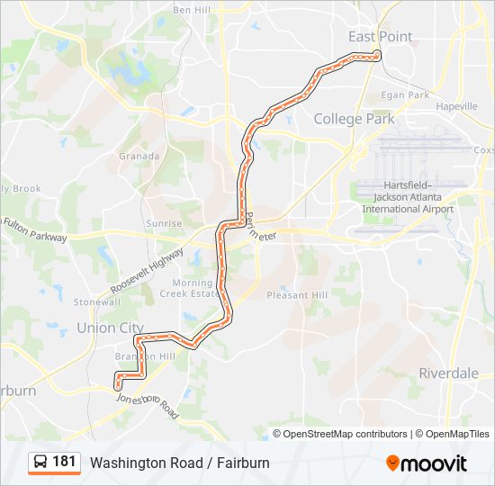 181 Route: Schedules, Stops & Maps - Oakley Road (Updated)
