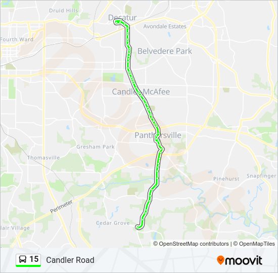 15 bus Line Map