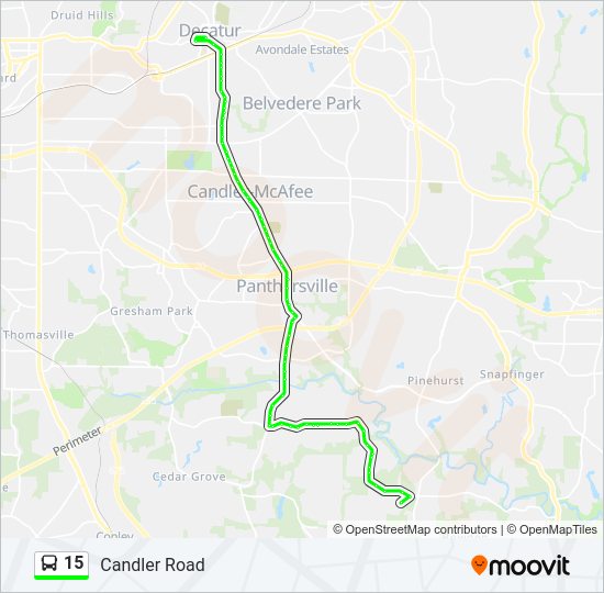 15 bus Line Map