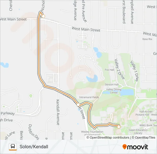 21 Bus Line Map
