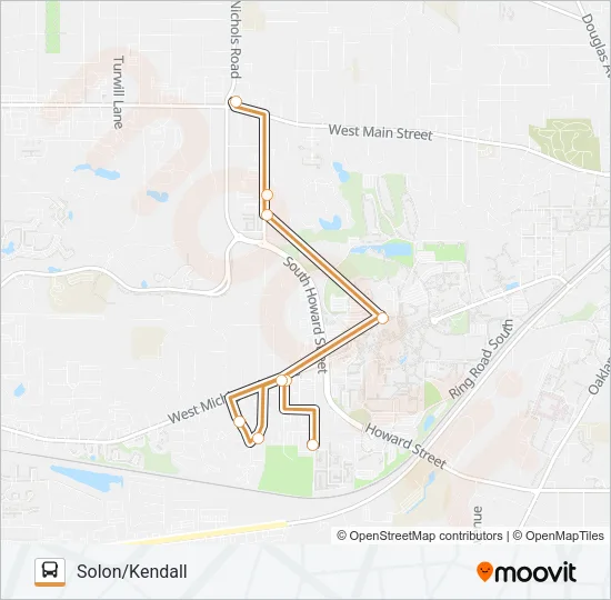 21 Bus Line Map