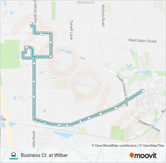 3 Bus Line Map