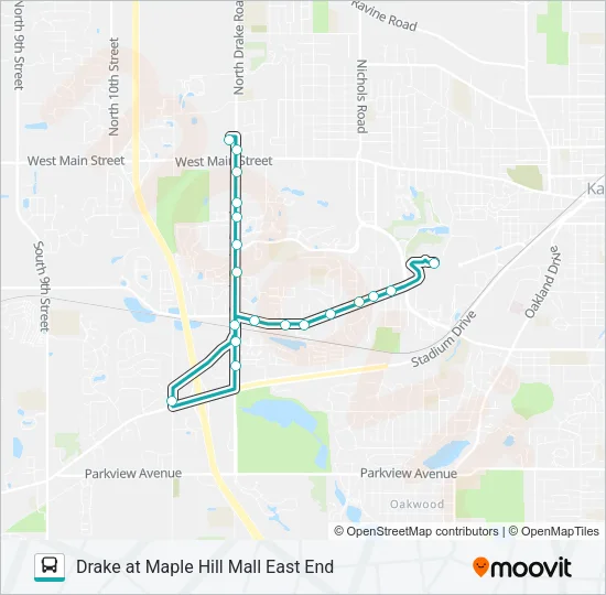 3 Bus Line Map