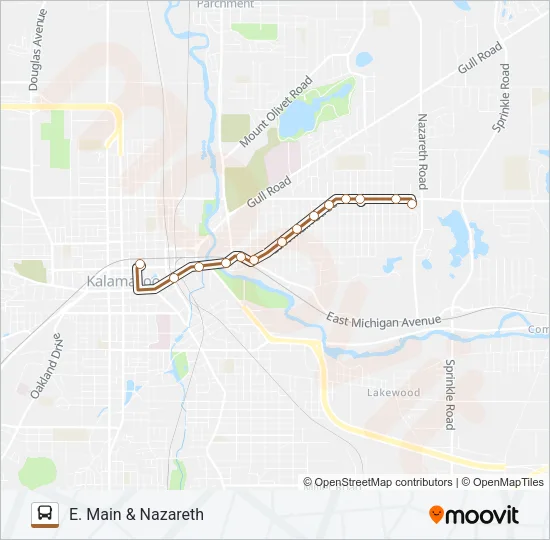 5 Bus Line Map