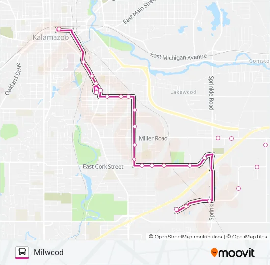 8 Bus Line Map