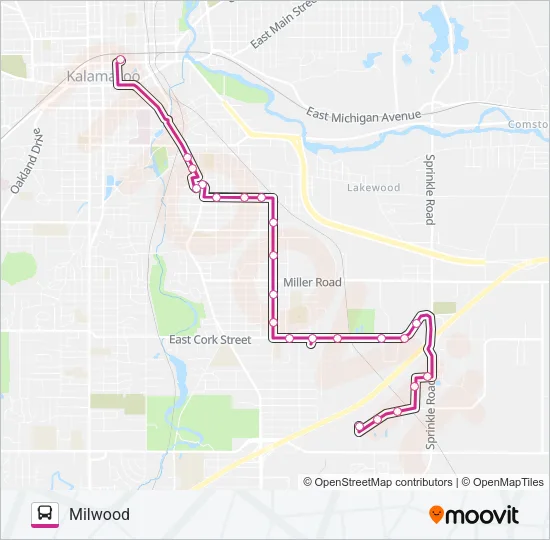 8 Bus Line Map