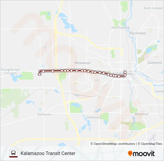 14 Bus Line Map