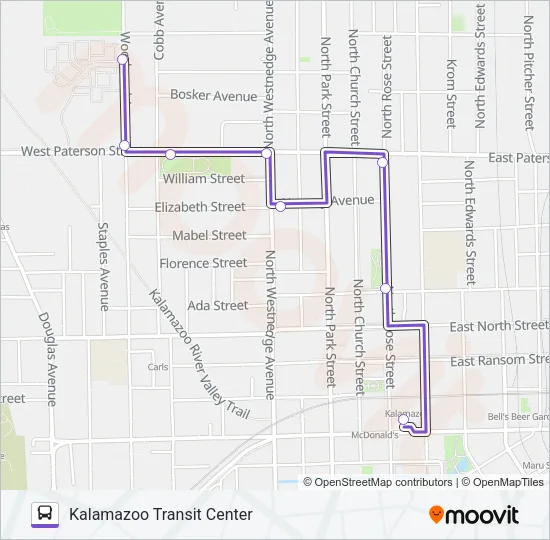 15 Bus Line Map