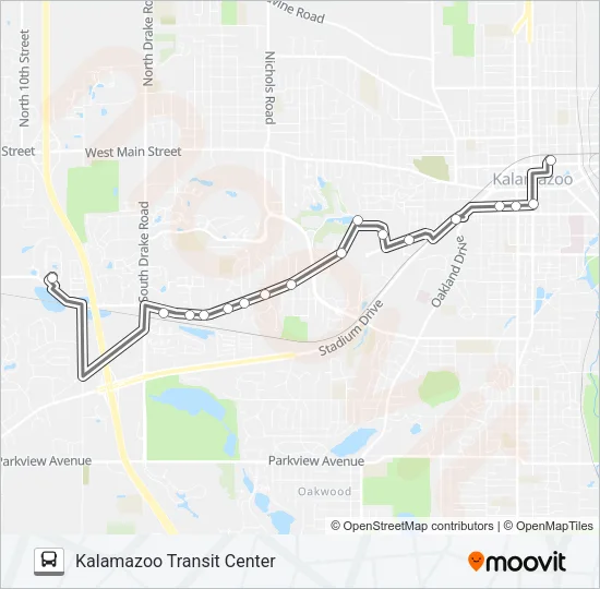 16 Bus Line Map