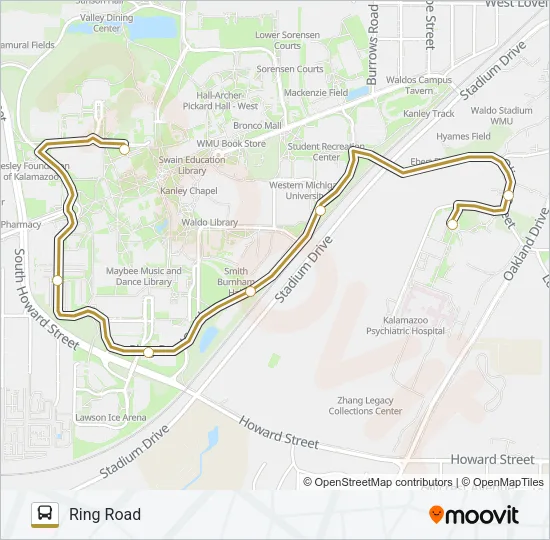 19 Bus Line Map
