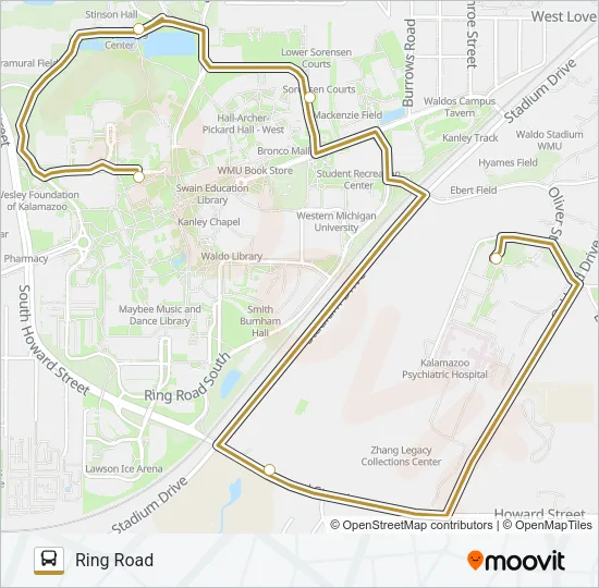 19 Bus Line Map