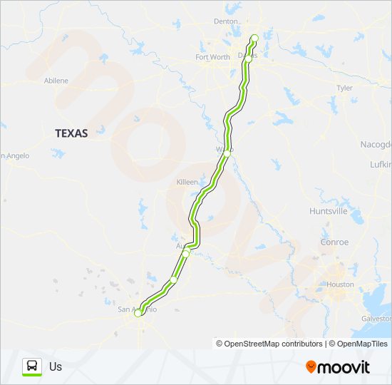 Mapa de FLIXBUS 2230 de autobús