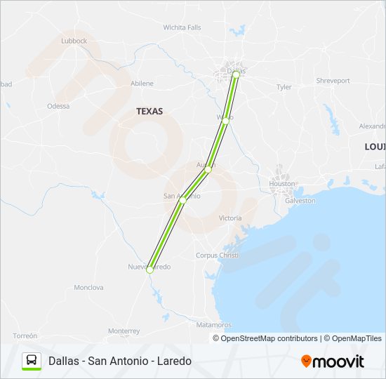 FLIXBUS US1161 Bus Line Map