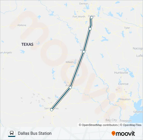 GREYHOUND US1159 Bus Line Map